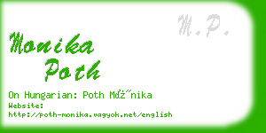 monika poth business card